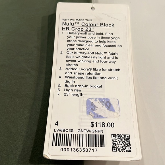 Ladies Cropped LULULEMON pants size 4 - Picture 2 of 5